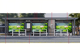 山東滕州候車（chē）亭（tíng）批量發貨案例
