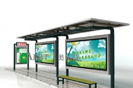 公交候車亭安裝智能顯示屏