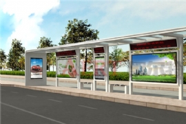 候車亭滾動燈箱助力倡導（dǎo）文（wén）明新風