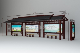 仿古候車亭獨特性