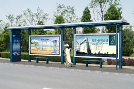 候車亭製作采（cǎi）用高（gāo）溫靜電噴（pēn）塑優點