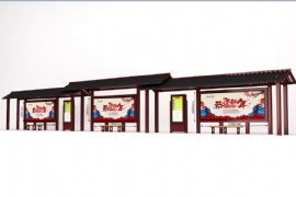 新款仿古候車亭給乘客帶來便利