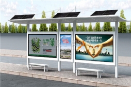 “用創（chuàng）意點亮出行”建設低碳環保候車亭