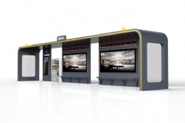 不鏽鋼候（hòu）車（chē）亭近年來越來越多的使用