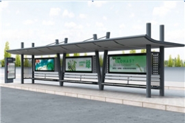 新型的候（hòu）車（chē）亭加入了很多不同的元素