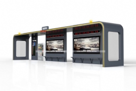 智能公交候車亭實現更多的實用功能：