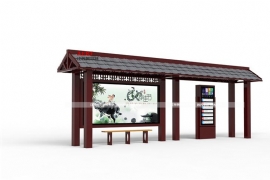 仿古公（gōng）交（jiāo）候車亭文（wén）化古城不可缺少的道（dào）路設施（shī）