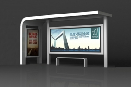 公交候車亭美化城市的（de）同時溫暖市民心