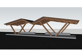 江西木紋漆公交（jiāo）站台（tái）廊架發貨案（àn）例