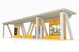 湖北隨州智慧公交候車亭發貨案例