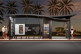 海南不鏽鋼智慧公交站台發貨案例