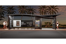 海南304不鏽鋼智慧公交站台批（pī）量發貨案例